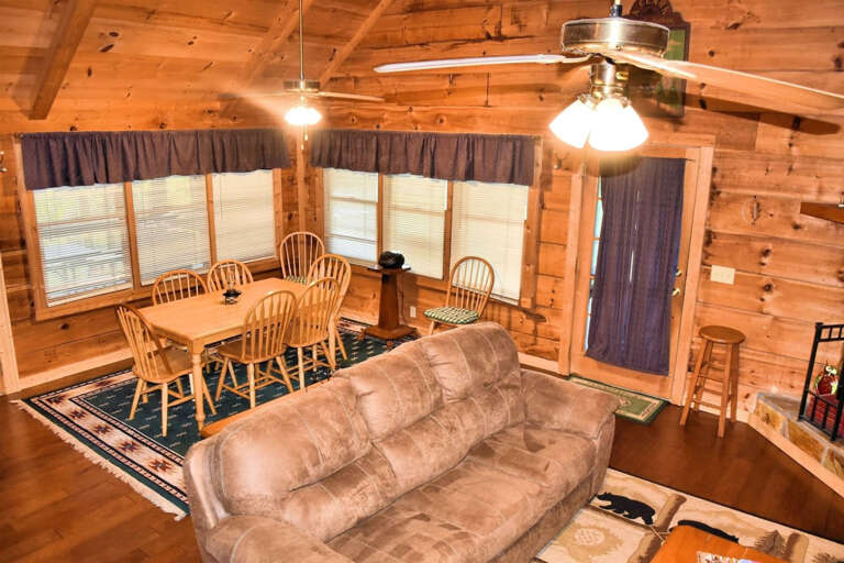 living and dining area